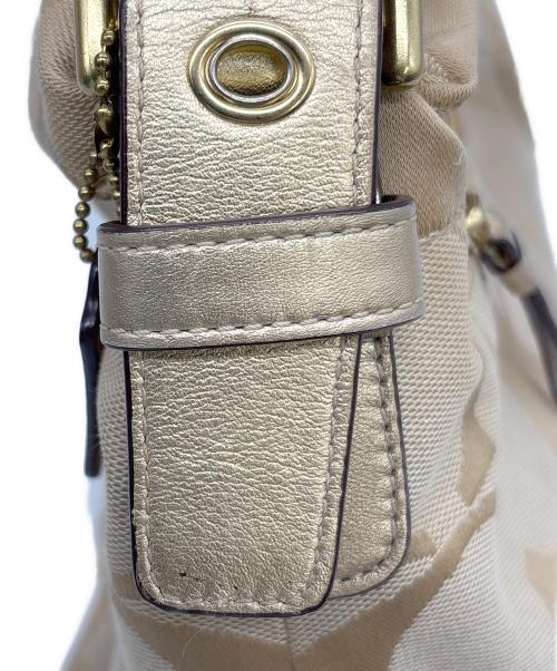 COACH（コーチ）COACH (コーチ) ショルダーバッグ ベージュ×ピンクの古着・服飾アイテム