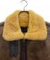 中古・古着 SANWA IRYO (サンワイリョウ) ムートンジャケット ブラウン×ベージュ サイズ:M：14000円