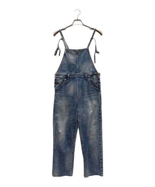 Whim Gazette（ウィムガゼット）Whim Gazette (ウィムガゼット) デニムオーバーオール ライトインディゴ サイズ:Freeの古着・服飾アイテム