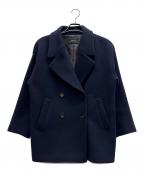 green label relaxingグリーンレーベルリラクシング）の古着「パイルメルトン チェスター ショート コート」｜ネイビー