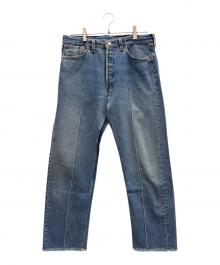 LEVI'S（リーバイス）の古着「センタープレスデニムパンツ」｜ライトブルー