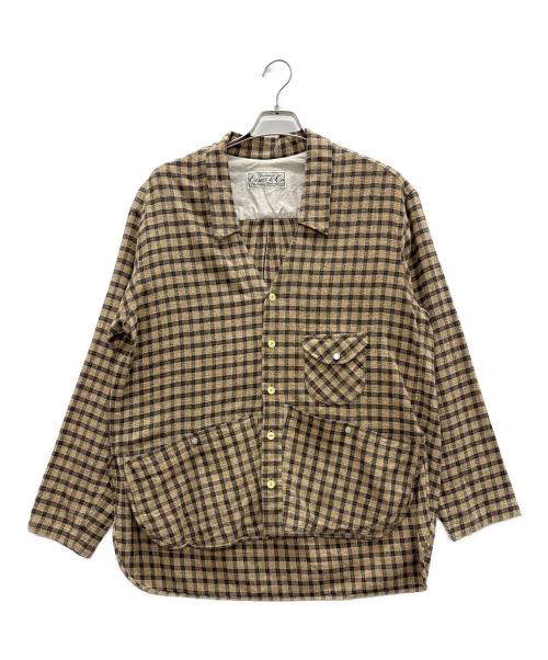 EESETT&Co（イーセットアンドコー）EESETT&Co (イーセットアンドコー) ジャケット ブラウン サイズ:36の古着・服飾アイテム
