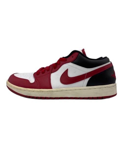 NIKE（ナイキ）NIKE (ナイキ) AIR JORDAN 1 LOW ホワイト×レッド サイズ:27.5の古着・服飾アイテム
