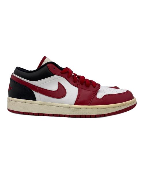 NIKE（ナイキ）NIKE (ナイキ) AIR JORDAN 1 LOW ホワイト×レッド サイズ:27.5の古着・服飾アイテム