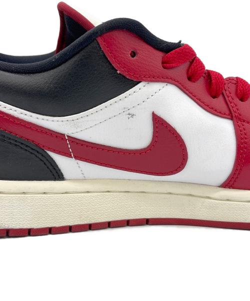 NIKE（ナイキ）NIKE (ナイキ) AIR JORDAN 1 LOW ホワイト×レッド サイズ:27.5の古着・服飾アイテム