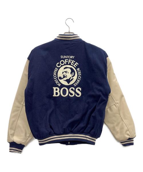 BOSS（ボス）BOSS (ボス) スタジャン ネイビー×ベージュ サイズ:不明の古着・服飾アイテム