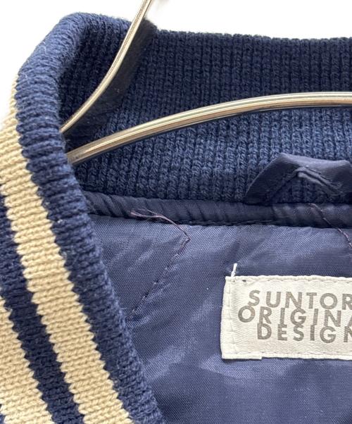 BOSS（ボス）BOSS (ボス) スタジャン ネイビー×ベージュ サイズ:不明の古着・服飾アイテム