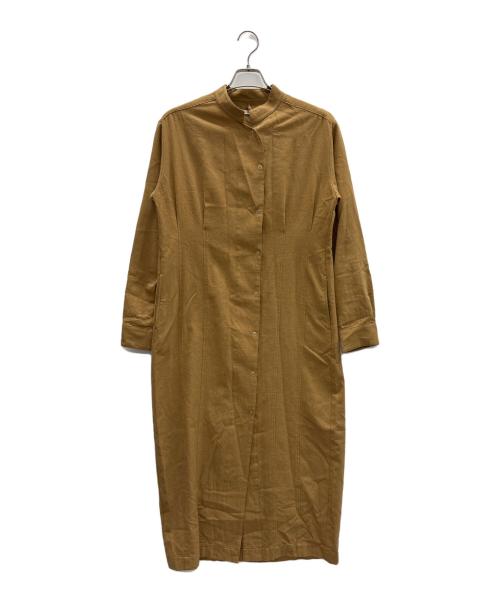 NOWOS（ノーウォス）NOWOS (ノーウォス) ガウンカーディガン キャメル サイズ:Mの古着・服飾アイテム