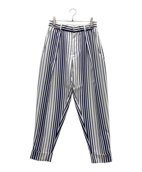 Jean Paul GAULTIER（ジャンポールゴルチェ）Jean Paul GAULTIER (ジャンポールゴルチェ) ストライプパンツ ホワイト×ブルー サイズ:40の古着・服飾アイテム