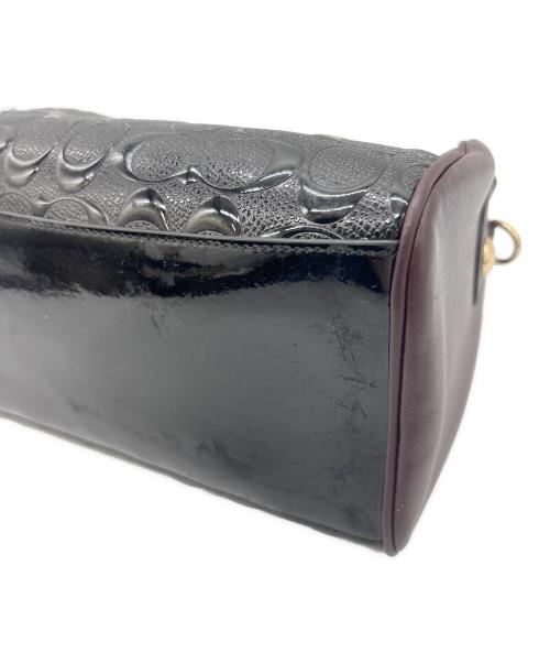 COACH（コーチ）COACH (コーチ) 2WAYショルダーバッグ ブラック×ブラウンの古着・服飾アイテム