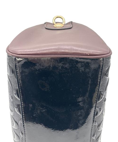 COACH（コーチ）COACH (コーチ) 2WAYショルダーバッグ ブラック×ブラウンの古着・服飾アイテム