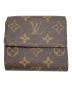 LOUIS VUITTON (ルイ ヴィトン) 3つ折り財布 ブラウン：7000円