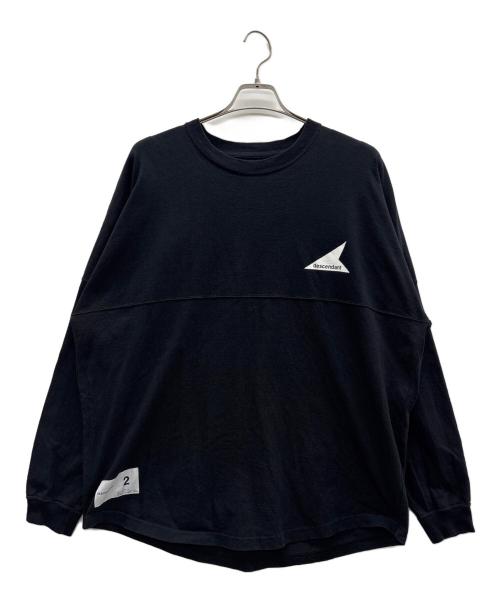 DESCENDANT（ディセンダント）DESCENDANT (ディセンダント) ロングスリーブカットソー ブラック サイズ:2の古着・服飾アイテム