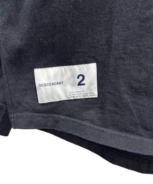 DESCENDANT（ディセンダント）DESCENDANT (ディセンダント) ロングスリーブカットソー ブラック サイズ:2の古着・服飾アイテム