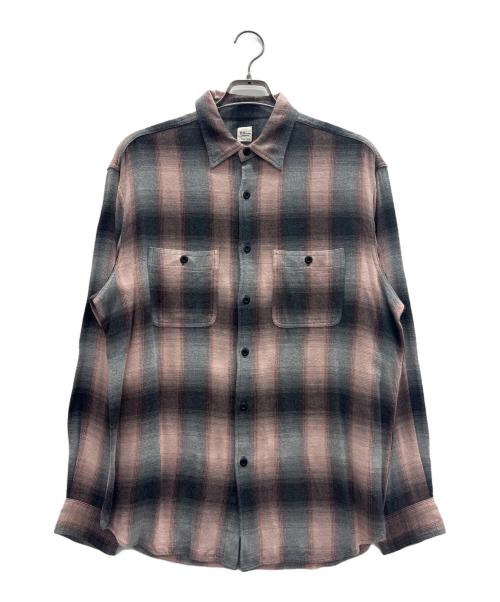 Ron Herman（ロンハーマン）Ron Herman (ロンハーマン) レーヨンシャツ ピンク×ブラック サイズ:Lの古着・服飾アイテム