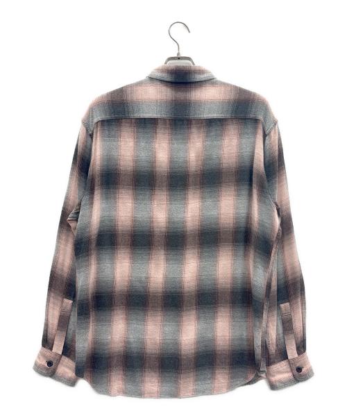 Ron Herman（ロンハーマン）Ron Herman (ロンハーマン) レーヨンシャツ ピンク×ブラック サイズ:Lの古着・服飾アイテム