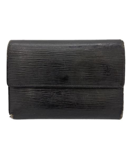 LOUIS VUITTON（ルイ ヴィトン）LOUIS VUITTON (ルイ ヴィトン) 3つ折り財布 ブラックの古着・服飾アイテム