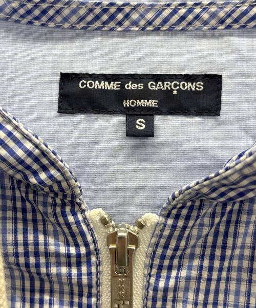 COMME des GARCONS（コムデギャルソン）COMME des GARCONS (コムデギャルソン) パーカー ブルー×ホワイト サイズ:Sの古着・服飾アイテム