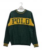 POLO RALPH LAURENポロ・ラルフローレン）の古着「アランニット」｜グリーン×イエロー