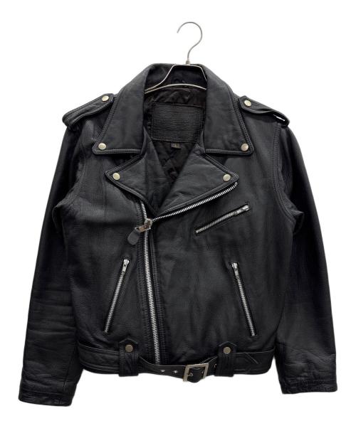 NOBLAND（ノーブランド）NOBLAND (ノーブランド) ダブルライダースジャケット ブラック サイズ:Lの古着・服飾アイテム
