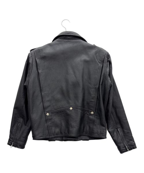 NOBLAND（ノーブランド）NOBLAND (ノーブランド) ダブルライダースジャケット ブラック サイズ:Lの古着・服飾アイテム