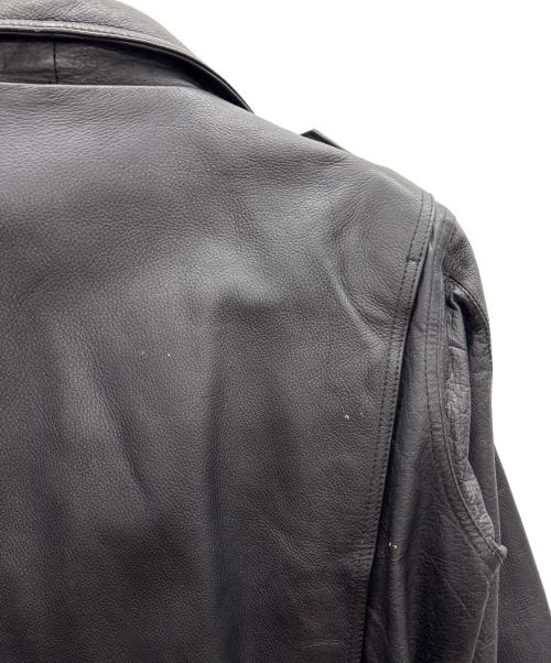 NOBLAND（ノーブランド）NOBLAND (ノーブランド) ダブルライダースジャケット ブラック サイズ:Lの古着・服飾アイテム