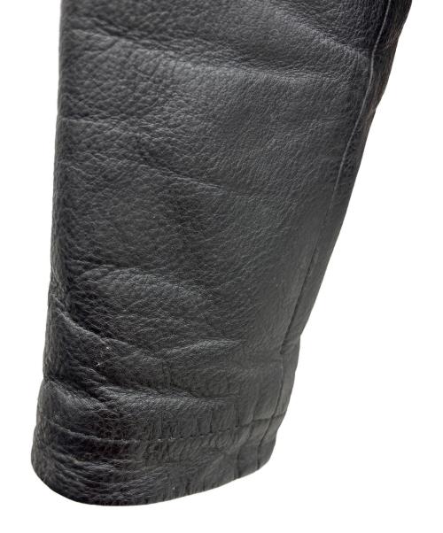 NOBLAND（ノーブランド）NOBLAND (ノーブランド) ダブルライダースジャケット ブラック サイズ:Lの古着・服飾アイテム