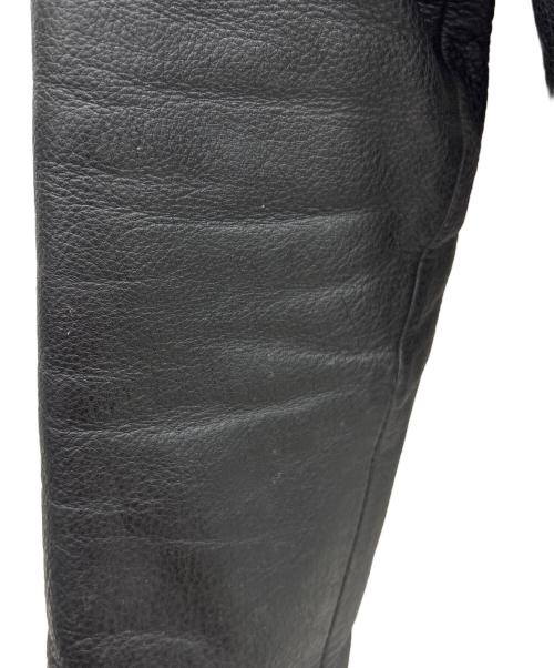 NOBLAND（ノーブランド）NOBLAND (ノーブランド) ダブルライダースジャケット ブラック サイズ:Lの古着・服飾アイテム