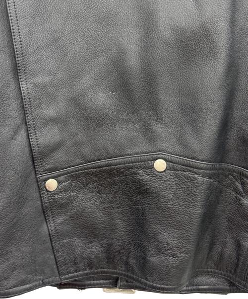 NOBLAND（ノーブランド）NOBLAND (ノーブランド) ダブルライダースジャケット ブラック サイズ:Lの古着・服飾アイテム