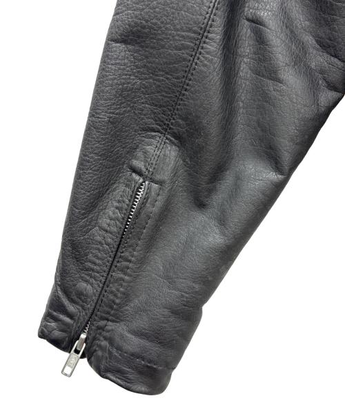 NOBLAND（ノーブランド）NOBLAND (ノーブランド) ダブルライダースジャケット ブラック サイズ:Lの古着・服飾アイテム