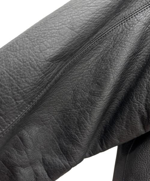 NOBLAND（ノーブランド）NOBLAND (ノーブランド) ダブルライダースジャケット ブラック サイズ:Lの古着・服飾アイテム