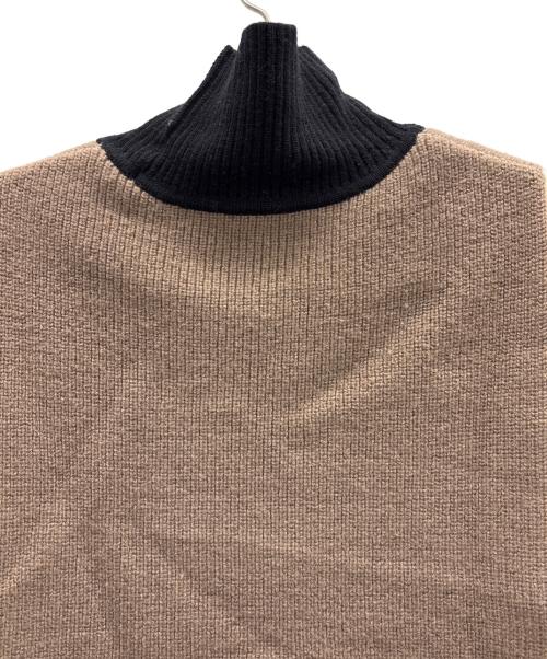 CULLNI（クルニ）CULLNI (クルニ) レイヤードニット アイボリー×ブラウン サイズ:2の古着・服飾アイテム