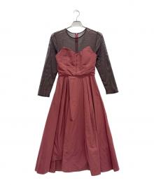 Ameri（アメリ）の古着「ドレス」｜レッド×ブラウン