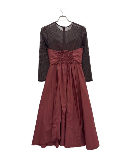 Ameri（アメリ）Ameri (アメリ) ドレス レッド×ブラウン サイズ:表記無しの古着・服飾アイテム