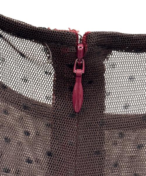 Ameri（アメリ）Ameri (アメリ) ドレス レッド×ブラウン サイズ:表記無しの古着・服飾アイテム