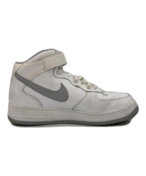 NIKE（ナイキ）NIKE (ナイキ) AIR FORCE1 MID ホワイト×グレー サイズ:26.5の古着・服飾アイテム
