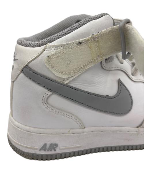 NIKE（ナイキ）NIKE (ナイキ) AIR FORCE1 MID ホワイト×グレー サイズ:26.5の古着・服飾アイテム