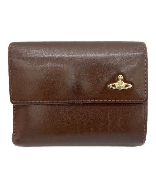 Vivienne Westwood（ヴィヴィアンウエストウッド）Vivienne Westwood (ヴィヴィアンウエストウッド) がま口財布 ダークブラウンの古着・服飾アイテム