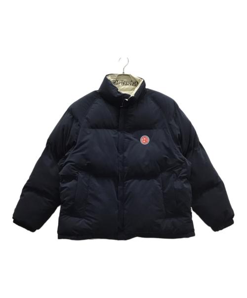 PERUSHU（ペルーシュ）PERUSHU (ペルーシュ) リバーシブル中綿ジャケット ネイビー×ホワイト サイズ:Mの古着・服飾アイテム