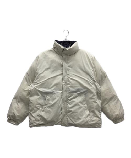 PERUSHU（ペルーシュ）PERUSHU (ペルーシュ) リバーシブル中綿ジャケット ネイビー×ホワイト サイズ:Mの古着・服飾アイテム