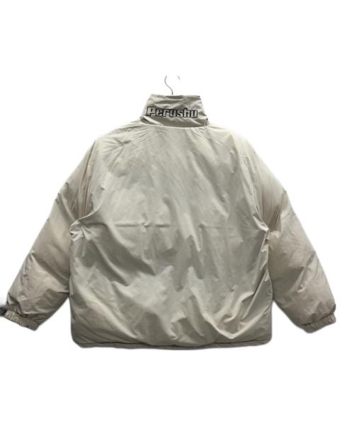 PERUSHU（ペルーシュ）PERUSHU (ペルーシュ) リバーシブル中綿ジャケット ネイビー×ホワイト サイズ:Mの古着・服飾アイテム