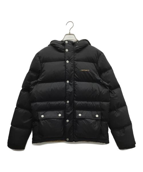 CarHartt（カーハート）CarHartt (カーハート) ダウンジャケット ブラック×ベージュ サイズ:Sの古着・服飾アイテム