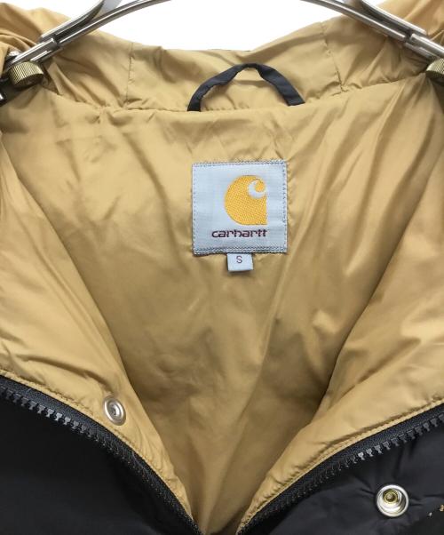 CarHartt（カーハート）CarHartt (カーハート) ダウンジャケット ブラック×ベージュ サイズ:Sの古着・服飾アイテム