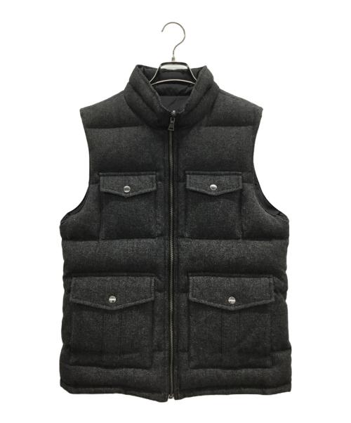 BURBERRY BLACK LABEL（バーバリーブラックレーベル）BURBERRY BLACK LABEL (バーバリーブラックレーベル) リバーシブルダウンベスト グレー サイズ:Lの古着・服飾アイテム