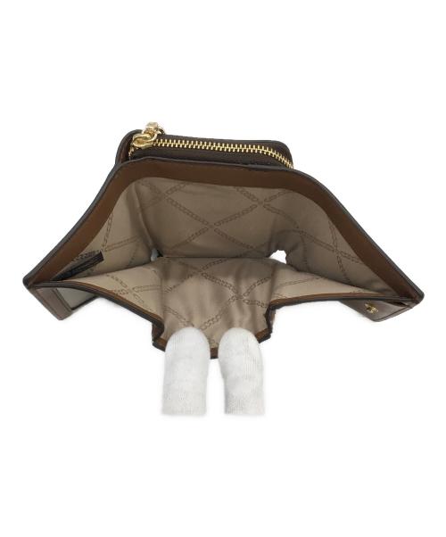 MICHAEL KORS（マイケル・コース）MICHAEL KORS (マイケル・コース) 3つ折り財布 ブラウンの古着・服飾アイテム