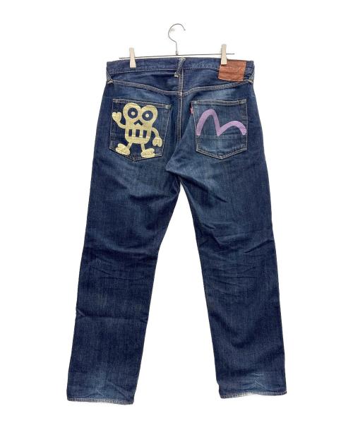 EVISU（エヴィス）EVISU (エヴィス) ストレートジーンズ インディゴ サイズ:W34×L35の古着・服飾アイテム