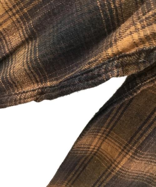 FIVE BROTHER（ファイブブラザー）FIVE BROTHER (ファイブブラザー) ネルシャツ ブラウン サイズ:Mの古着・服飾アイテム