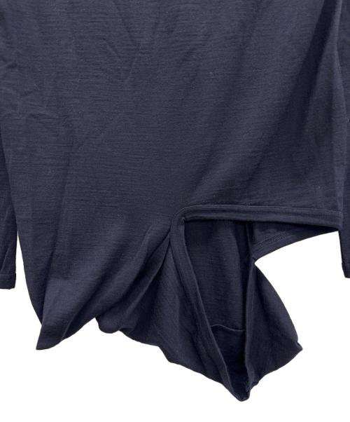 COMME des GARCONS（コムデギャルソン）COMME des GARCONS (コムデギャルソン) 変形ウールニット ネイビー サイズ:不明の古着・服飾アイテム