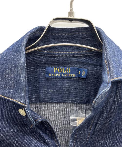 POLO RALPH LAUREN（ポロ・ラルフローレン）POLO RALPH LAUREN (ポロ・ラルフローレン) デニムワンピース ブルー サイズ:2 未使用品の古着・服飾アイテム
