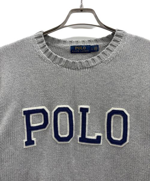 POLO RALPH LAUREN（ポロ・ラルフローレン）POLO RALPH LAUREN (ポロ・ラルフローレン) ニット グレー サイズ:Lの古着・服飾アイテム